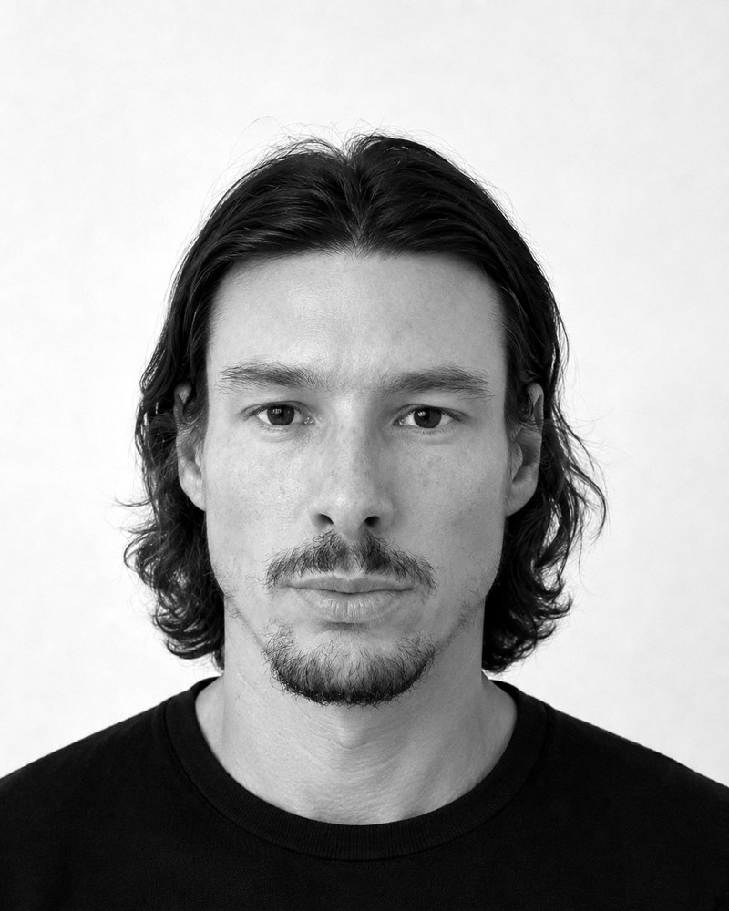 Portrait of Christopher Bindig, black-and-white photograph